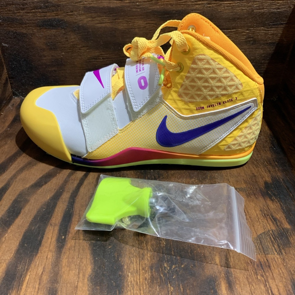 Nike Zoom Javelin Elite 3 Track Spikes Citron Pulse FZ9626-800 Men's Size 7